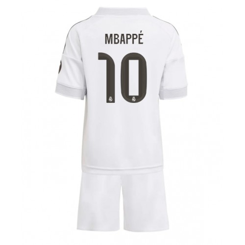 Real Madrid Kylian Mbappe #10 Hjemmebanesæt Børn 2025-26 Kortærmet (+ Korte bukser)
